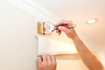 Pose de papier peint à Saint-Agrève — revêtements muraux et toiles de verre